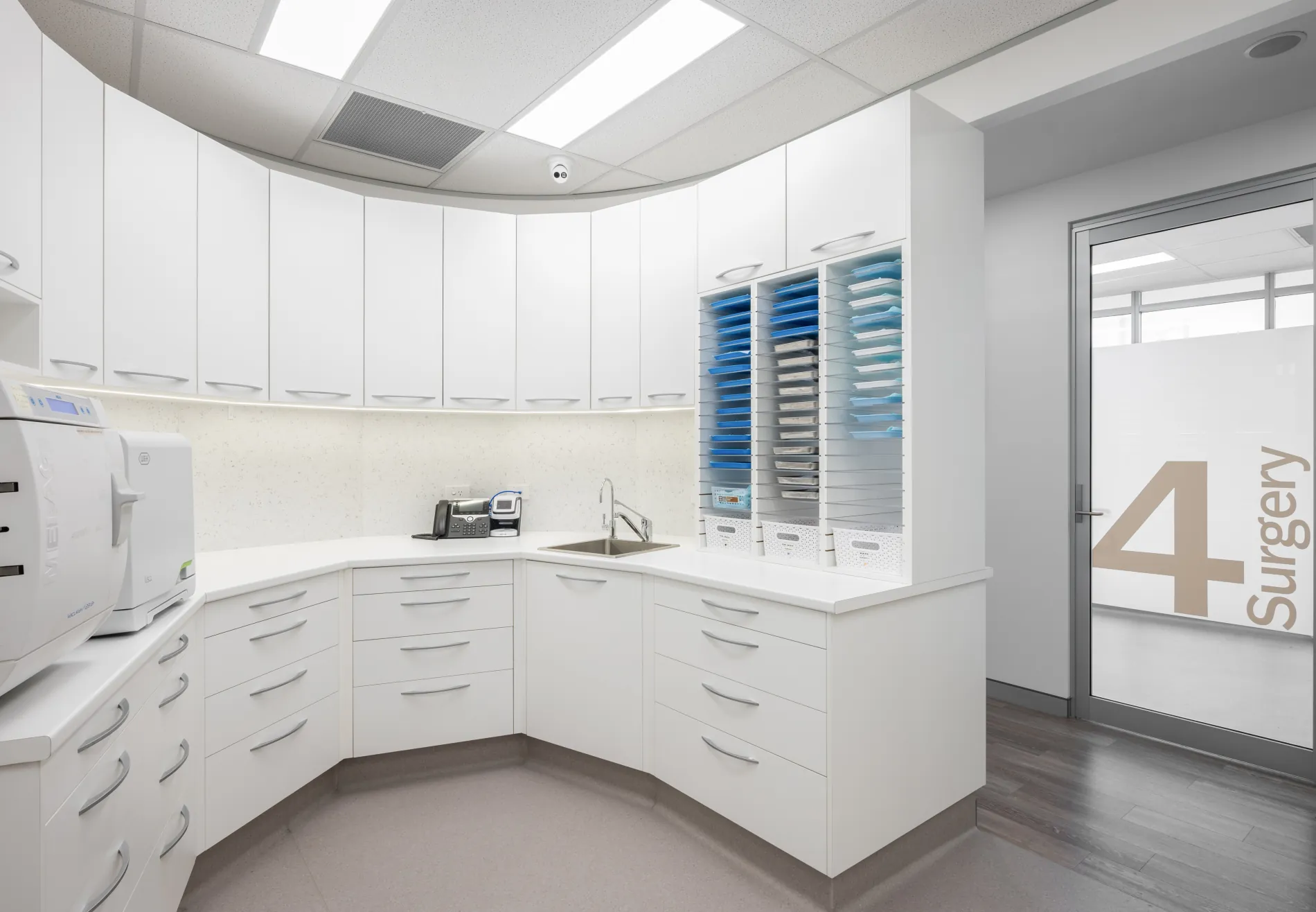 Sterilisation area of a Denfinity-connected clinic
